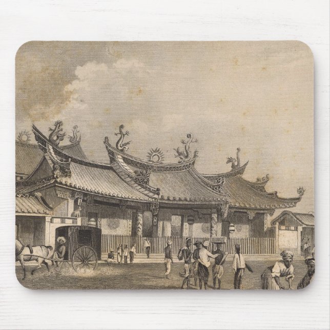 Chinese Temple, Singapore Mouse Pad (Front)