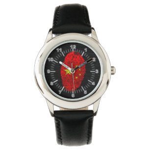Chinese touch fingerprint flag watch