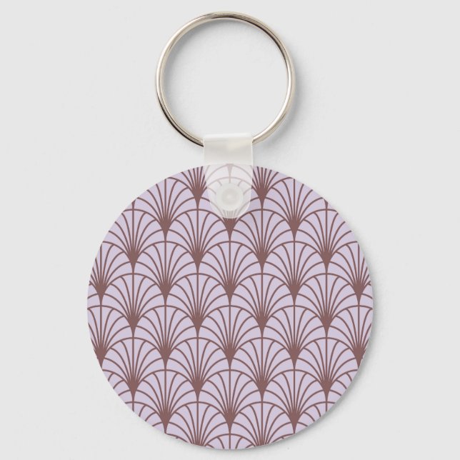 Chinese Traditional: Retro Pattern Background. Key Ring (Front)