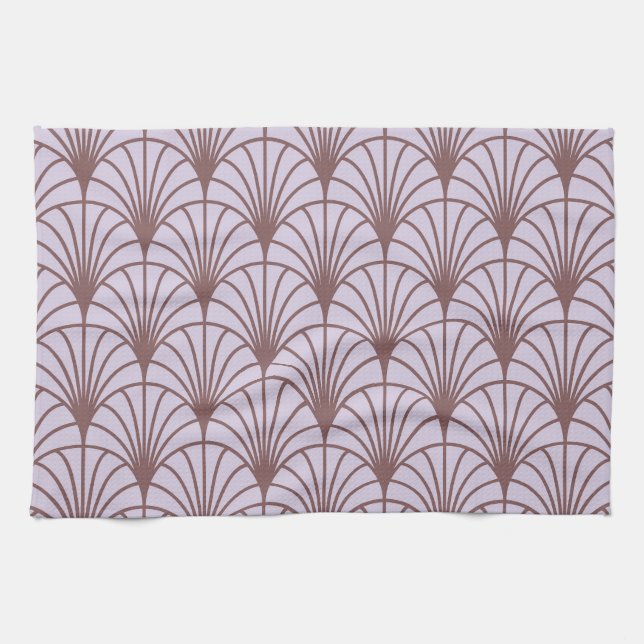 Chinese Traditional: Retro Pattern Background. Tea Towel (Horizontal)
