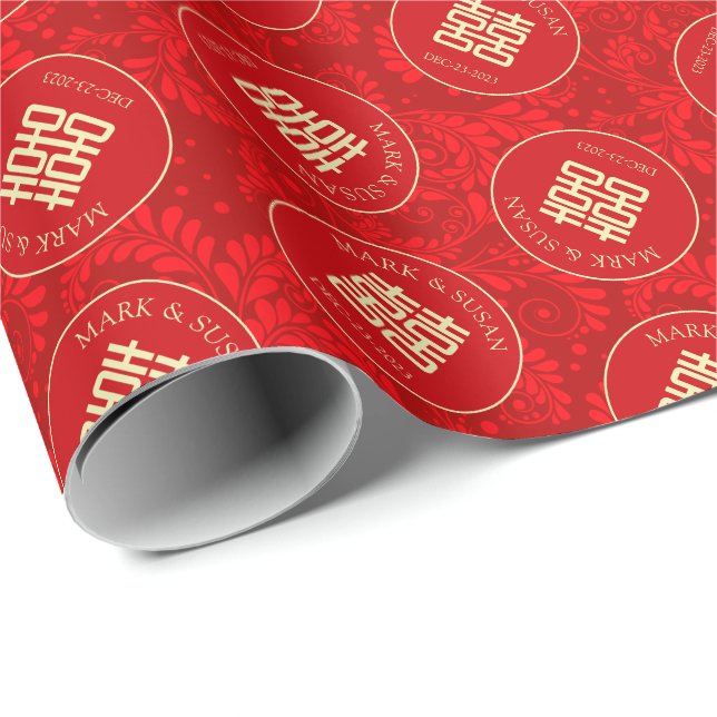 Chinese Traditional Wedding Wrapping Paper (Roll Corner)