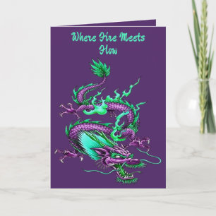 Chinese Underworld Dragon Mythical Waterway Card