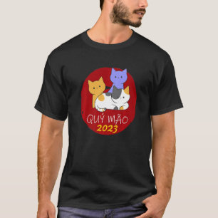 Chinese Vietnamese New Year 12 Zodiacs Calligraphy T-Shirt