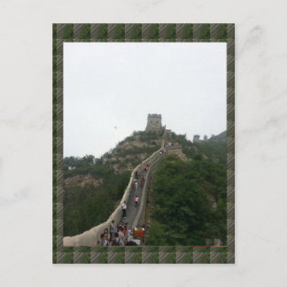 CHINESE WALL  - take a walking Vacation Postcard