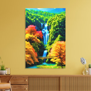 Chinese Waterfall Canvas Print