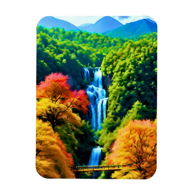 Chinese Waterfall Magnet (Vertical)