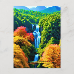 Chinese Waterfall Postcard