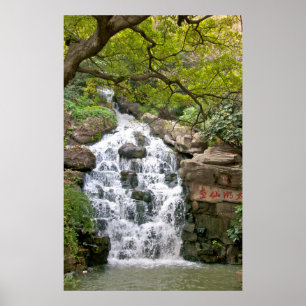 Chinese Waterfall Poster
