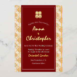 Chinese wedding auspicious bilingual peranakan