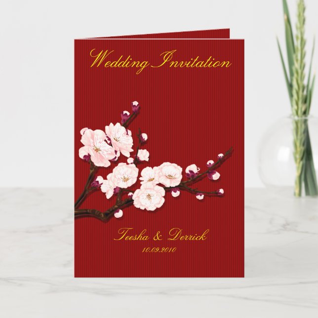 Chinese wedding invitation card designed by Kanjiz (Front)