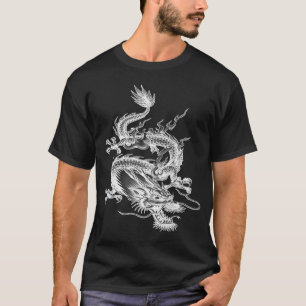 Chinese White Dragon Mythical Creature T-Shirt