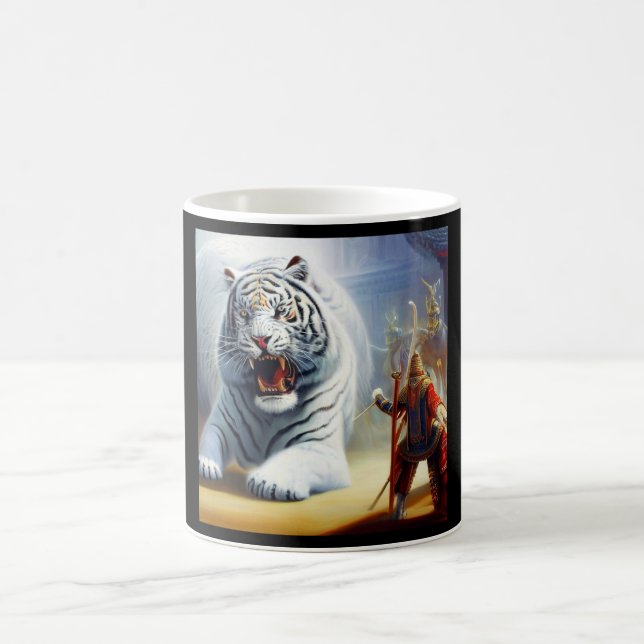 Chinese White Tiger (10) Coffee Mug (Center)