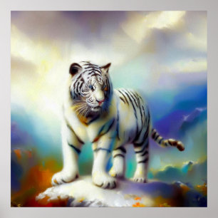 Chinese White Tiger (19) Poster