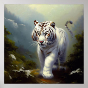 Chinese White Tiger (1) Poster
