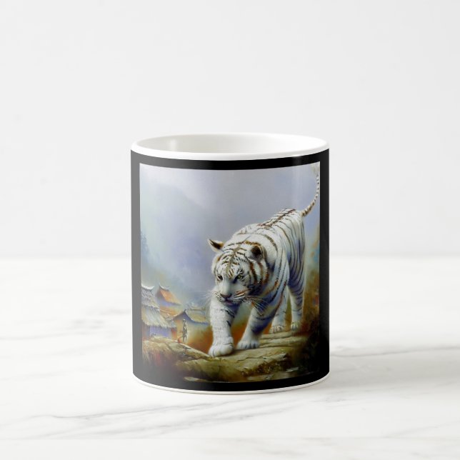 Chinese White Tiger (21) Coffee Mug (Center)