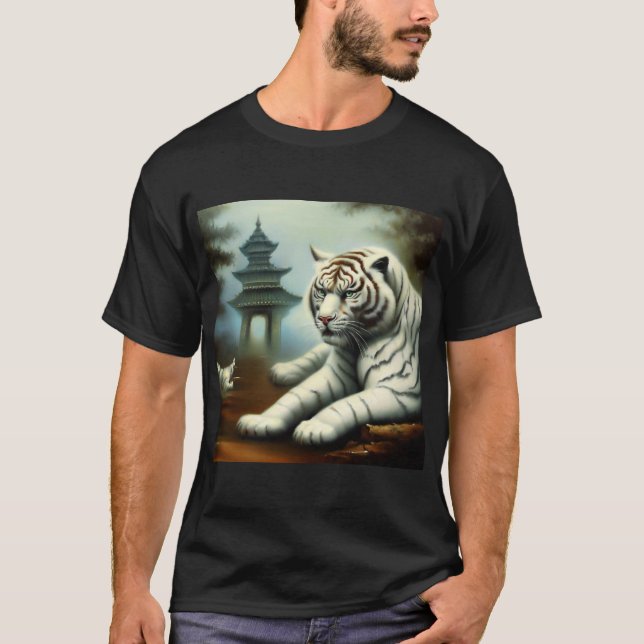Chinese White Tiger (32) T-Shirt (Front)