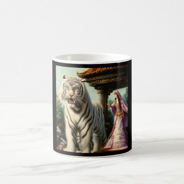 Chinese White Tiger (33) Coffee Mug (Center)