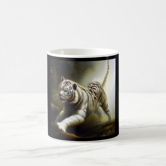 Chinese White Tiger (34) Coffee Mug (Center)