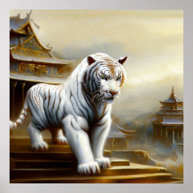 Chinese White Tiger (5) Poster (Front)