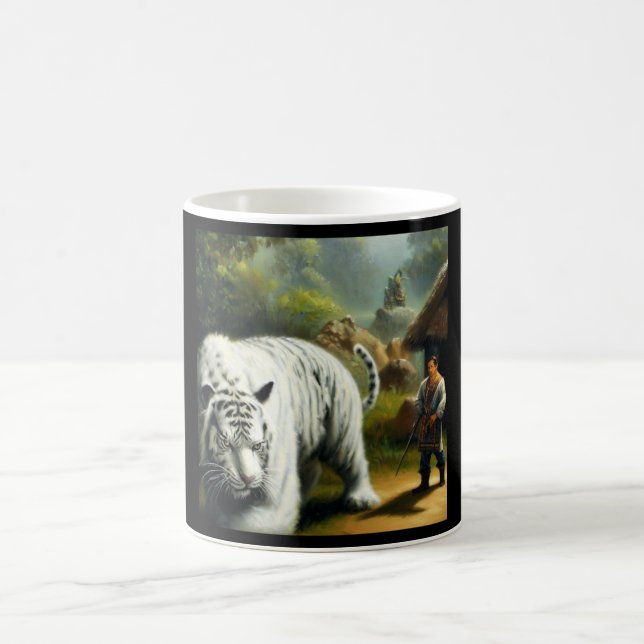 Chinese White Tiger (6) Coffee Mug (Center)