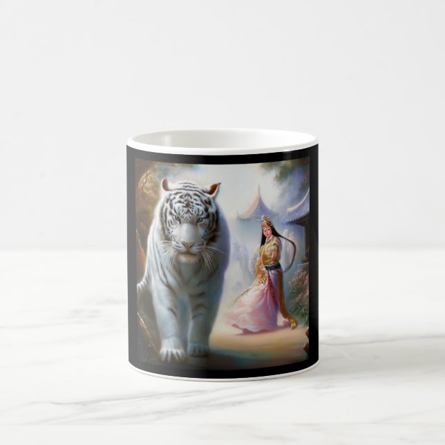 Chinese White Tiger (8) Coffee Mug (Center)