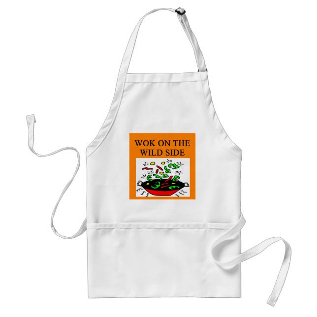 chinese wok cooking standard apron (Front)