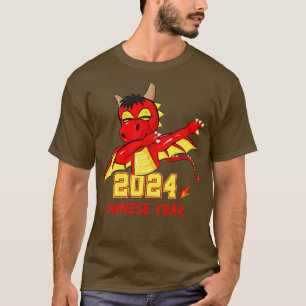 Chinese Year 2024 Dabbing Dragon T-Shirt