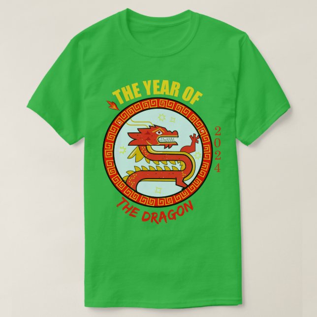 Chinese Year 2024 The Year Of The Dragon T-Shirt (Design Front)