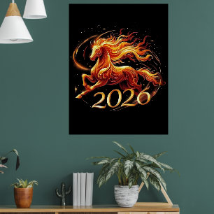 Chinese Year of Horse 2026 Celebrations Poster