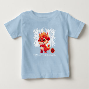 Chinese Year of the Dragon   Cute Little Dragon Baby T-Shirt