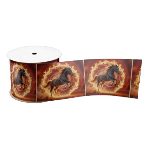 Chinese Year of the Fire Horse Satin Ribbon