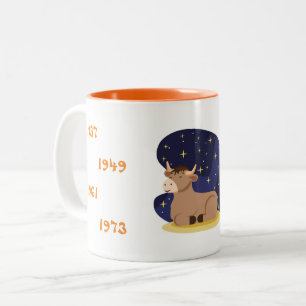 Chinese Year of the Ox Two-Tone Coffee Mug