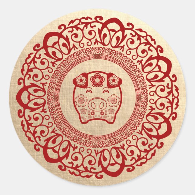 Chinese Year of the Pig Stickers (Front)