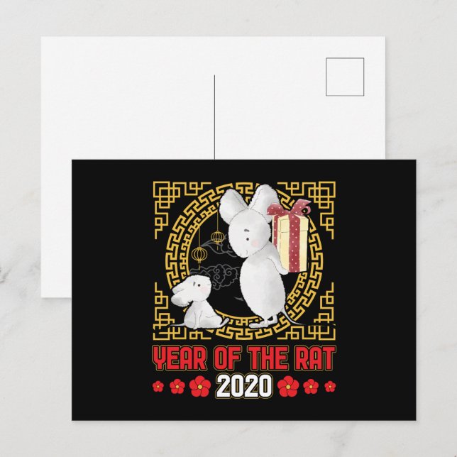 Chinese Year of the Rat 2020 Postcard (Front/Back)