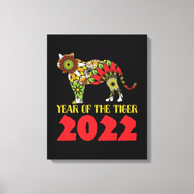 Chinese Year of the Tiger 2022 Canvas Print (Front)