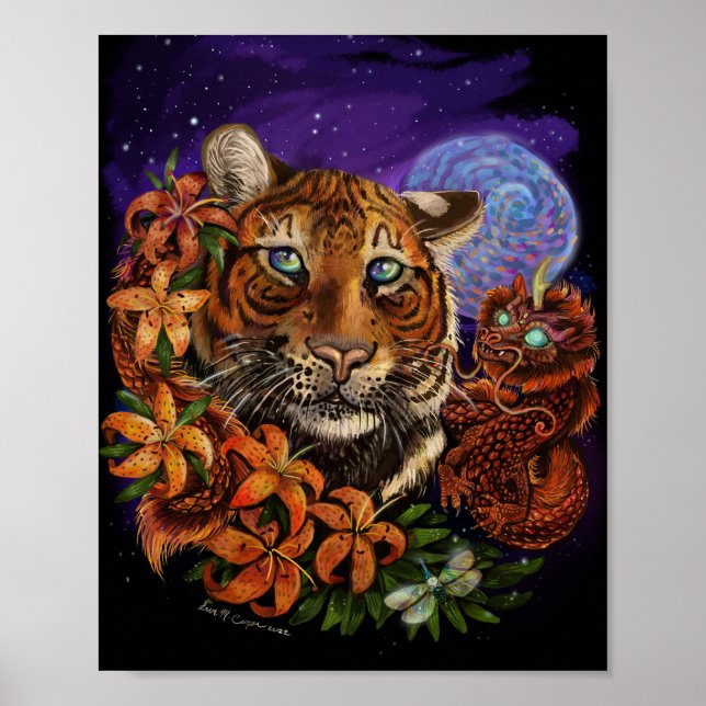 Chinese Year of the Tiger 2022 New Art Poster (Front)