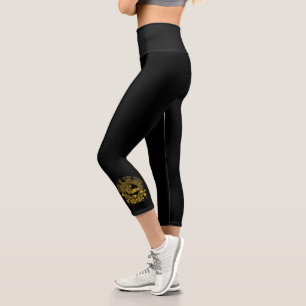 Chinese Year of the Tiger 2022 Silhouette Capri Leggings