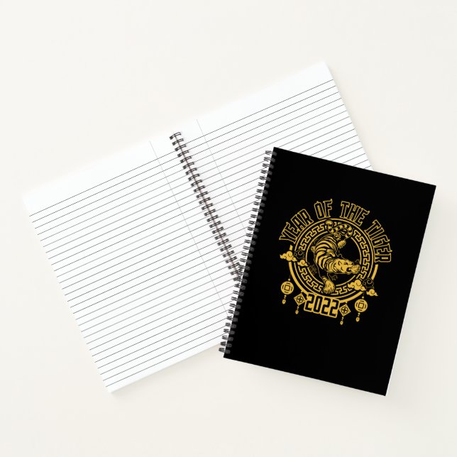 Chinese Year of the Tiger 2022 Silhouette Notebook (Inside)