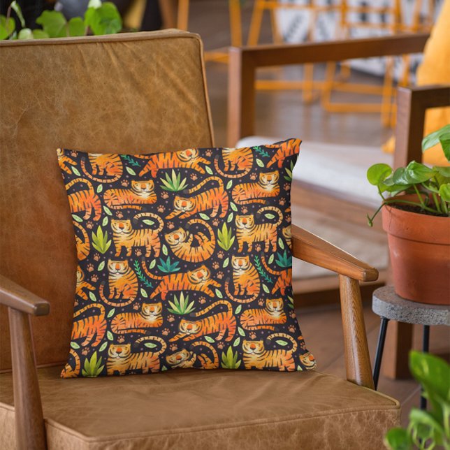 Chinese Year of The Tiger Asian Art Cushion (Creator Uploaded)