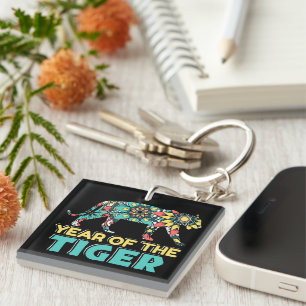 Chinese Year of the Tiger - Mandala Key Ring