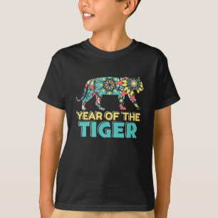 Chinese Year of the Tiger - Mandala T-Shirt