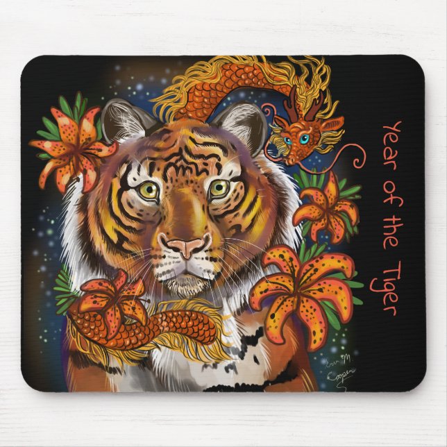 Chinese Year of the Tiger Mouse Pad (Front)