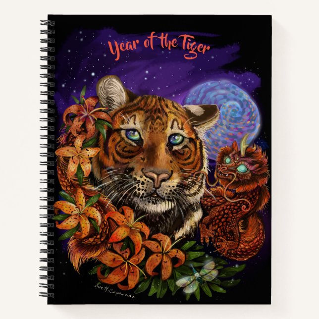 Chinese Year of the Tiger  sketchbook Notebook (Front)