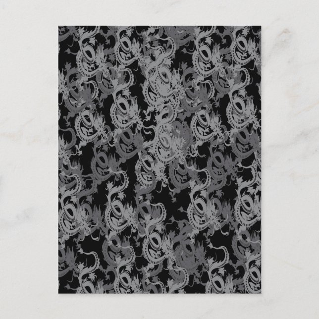 Chinese Ying Yang Dragon Postcard (Front)