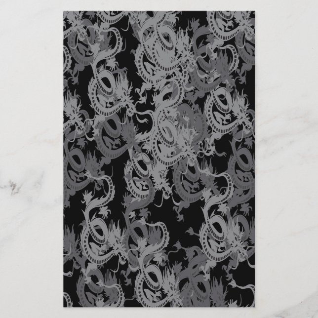 Chinese Ying Yang Dragon Stationery (Front)