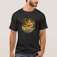 Chinese zodiac antique embroidered golden dragon