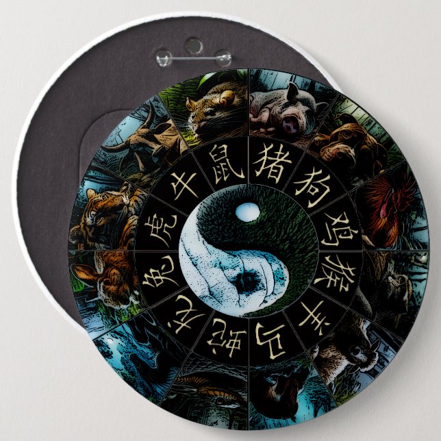 Chinese Zodiac Button (Front & Back)