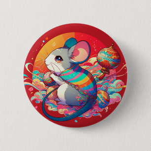 Chinese Zodiac: From Rats to Riches 6 Cm Round Badge
