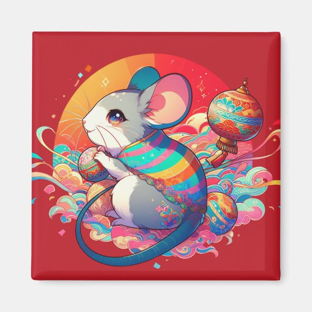 Chinese Zodiac: From Rats to Riches Magnet (Front)