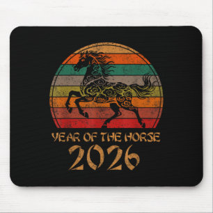 Chinese Zodiac Horse2026 Decorations Year Of The H Mouse Pad